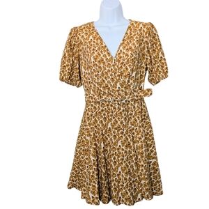 Nine West Brown Leopard Mini Dress